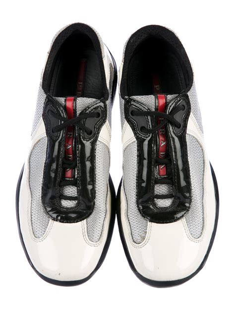 patent leather prada sneakers